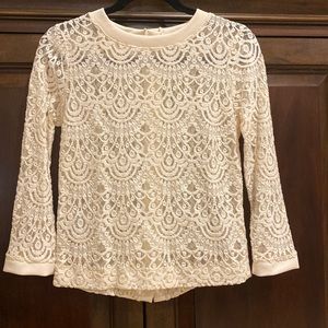 Banana Republic stretch lace top